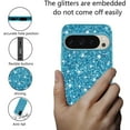 thumbnail image 3 of Compatible with Google Pixel 9 Pro XL Case Glitter Shockproof, Google Pixel 9 Pro XL Phone Case Bling Sparkly TPU and PC Silicone Shiny Girl Women Thin Protective Cover (Blue), 3 of 14