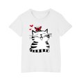 thumbnail image 1 of RXIRUCGD 2025 Vêtements d'Été pour Enfants T-shirt Imprimé Mode Mignon Col Rond Manches Courtes, 1 of 5