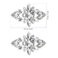thumbnail image 3 of Dytern Wedding 2pcs Rhinestone Shoe Buckles Decorative Shoe Clips Women Shoe Ornaments Wedding Party Shoe Clips, 3 of 11