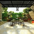 thumbnail image 4 of Shatex Shade Cloth Block 90% of UV Rays for Pergola/Greenhouses/Carport/Porch 8x100ft Black, 4 of 5