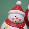 thumbnail image 3 of Noel Muñeco De Nieve Decoración De Madera Adorno De Escritorio Figura De Mesa De Navidad Serendint HA043228-01, 3 of 6