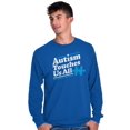 thumbnail image 5 of Autism Touches Us All Puzzle Piece Long Sleeve TShirt Men Women Brisco Brands X, 5 of 6