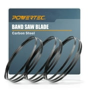 POWERTEC 13602  80 Inch Bandsaw Blades Assoertment for Woodworking, Band Saw Blades for Sears Craftsman 12" Band Saw, 3PK