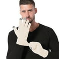 thumbnail image 1 of AWZXDE Mens Gloves Solid Color Winter Thickened Knitted Outdoor Warm Screen Snowman Embroidered, 1 of 5