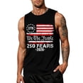 thumbnail image 2 of LNZGNM Mens American Flag Tank Tops Big and Tall Sleeveless Patriotic Shirts Stylish Muscle Graphic Tank Tops Memorial Day Tee Shirts,Black 5XL, 2 of 3