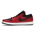 thumbnail image 2 of Jordan Men's 1 Low Reverse Bred Pebbled Swoosh Shoes, from StockX, 2 of 5