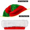thumbnail image 4 of paquete de gorros navideños verdes y rojos de Papá Noel, grandes, gruesos y cálidos, para adultos, hombres y mujeres, para fiestas navideñas., 4 of 5