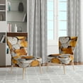 thumbnail image 2 of Designart "Brown Leaves Floral Pattern" Upholstered Traditional Accent Chair and Botanical Arm Chair - Multiple Color & Pattern, 2 of 7