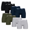 thumbnail image 1 of Boxer Deportivo Wilson para Hombre Rib Multicolor, 8 Piezas, Talla M, 1 of 4