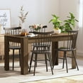 thumbnail image 1 of vidaXL Dining Table Brown Oak 140x74.5x76 cm Engineered Wood, 1 of 4