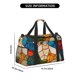 thumbnail image 3 of Easygdp Stained Glass Cat Art Bolsa de Gimnasio, Bolsa de Viaje Duffel, Bolsa de Fin de Semana con Compartimentos, Bolsa de Mano para Noche, 3 of 7