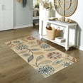 thumbnail image 2 of Maples Rugs Reggie Bohemian Floral Beige Washable Hallway Runner Rug, 2'6 x 6', 2 of 6