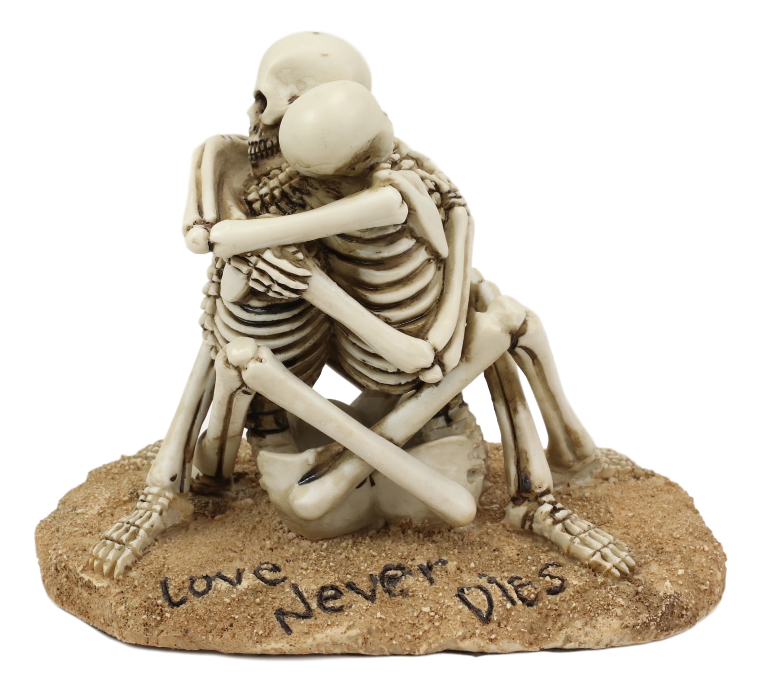 Lover Never Dies Wedding Party Skeleton Couple Kissing In The Garden Figurine 
