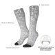 thumbnail image 4 of Fotbe Silver Mosaic Calcetas Divertidas Estampadas para Hombre y Mujer, Calcetas de Algodón hasta la Rodilla para Caminar, Correr, Enfermería y Embarazo, 4 of 6