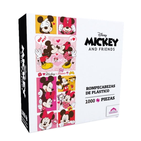 Mickey Y Minnie 2 Rompecabezas Panorámico 1000 Pz de Plástico PieceRelax