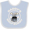 thumbnail image 3 of Inktastic Daddy Golf Buddy Boys or Girls Baby Bib, 3 of 4