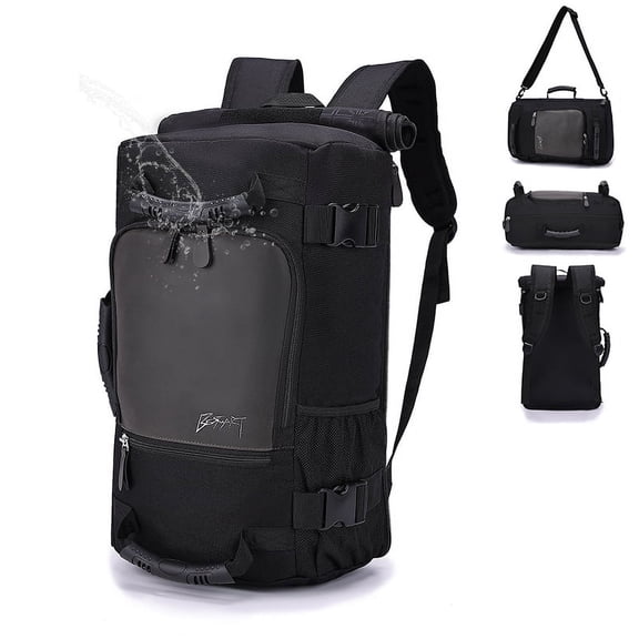 BE SMART Laptop Bag Large Travel Waterproof Backpack Multipurpose Design fits 16 inches Computer Sport Business for Men, Black