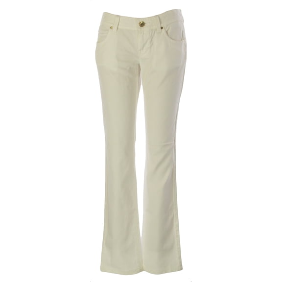 FORNARINA Women's Daysy Easy Cotton Bootcut Pants Sz 30 White