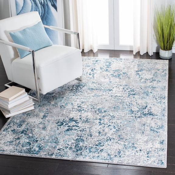 Safavieh Meadow Adrian Medallion Area Rug, Gray/Blue, 5'3" x 7'6"