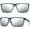 Transparent Blue/Mirrored(1 Pair), variant on MAXJULI Polarized Big Sunglasses for Men Women with Big Heads 8125