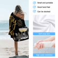 thumbnail image 4 of Beach Towel Happy New Year Bath Pool Towels Champagne Cup Gold Fireworks Absorbent Beach Towel Soft Large Quick Dry Lightweight Camping Travel Sports Yoga Gym Swim Towels for Adult 35x70 Inch, 4 of 9