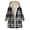 Gray, variant on Flannel Jacket For Women Trendy Sherpa Fleece Lined Button Down Plaid Shacket Long Sleeve Hooded Jackets Fall Winter Coat