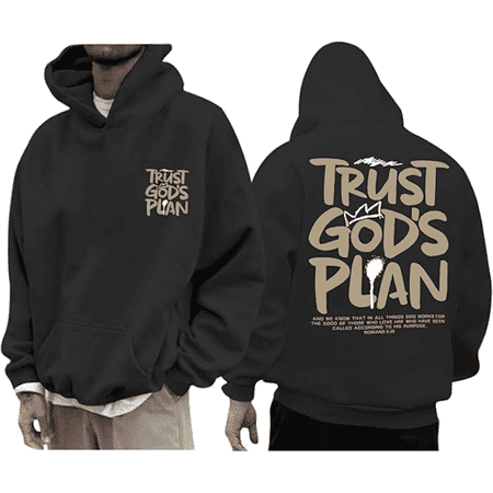 Christian Hoodies for Men Jesus Hoodie Religious God Sweatshirts Faith Bible Verse Sweatshirt Inspirational Pullover