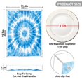 thumbnail image 3 of Acrylic Tray 15.7*11.8*1.9 Inch Transparent Tray Food Tray Tea Cup Tray Serving Trays Cosmetics Storage Kitchen Table Bathroom Sundry Storage Blue Tie Dye, 3 of 7