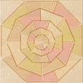 thumbnail image 1 of Ahgly Company Tapis de Zone Carré Orange Lavable en Machine, 6 Pieds Carré, 1 of 7