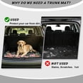 thumbnail image 5 of KUIFORTI Floral Dragonfly Car Trunk Liner 29" x 39" Washable Trunk Protective Mat Vehicle Interior Accessories Easy to Clean Dustproof Fits Most Sedan & SUV, 5 of 7