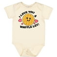 thumbnail image 3 of Inktastic I Love You a Waffle Lot with Cute Happy Waffle Boys or Girls Baby Bodysuit, 3 of 5