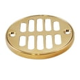 thumbnail image 6 of Westbrass Round Brass Shower Strainer Drain Cover with Crown Ring, Polished Nickel, 6 of 6