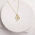thumbnail image 2 of DESIGNICE Initial Necklaces for Women,Elegant Silver Initial Necklace,Chic Dainty Necklace,Simple Custom Initial Necklace for a Timeless Look,W, 2 of 2