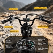 AMYET G60 Electric Bike for Adults, 1000W Peak 1500W, 48V 20Ah, 20x4 Fat Tire E Mountain Bike, UL2849