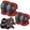 Black/Red, variant on BOSONER Basic Kids Protective Gear: Kids Knee Pads and Elbow Pads with Wrist Guards Set for 3-15 Years - Design for Roller Skates, Cycling, BMX Bike, Skateboard, Inline Skating, Scooter Riding Sports