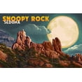 thumbnail image 1 of Sedona, Arizona, Snoopy Rock and Full Moon (16x24 Giclee Gallery Art Print, Vivid Textured Wall Decor), 1 of 3
