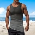 thumbnail image 2 of Gibobby Men Tank Tops Athletic Men's Quick Dry Cotton Muscle T Shirt with Moisture Wicking(XXXL,Grey), 2 of 4
