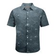 thumbnail image 4 of Men's Halloween Shirts Spider Skeleton Graphic Collared Vintage T Shirt Bat Print Short Sleeve Funny Cute Tees 5XL, 4 of 5