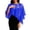 Blue, variant on Women's Chiffon Shawl Wrap Capelet Batwing Sleeves Elegant Evening Wedding Top Sheer Mesh Asymmetric Hem Formal Cover Up