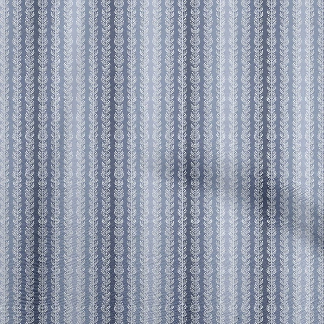 oneOone Polyester Spandex Blue Fabric Asian Block Print Fabric For Sewing Printed Craft Fabric By The Yard 56 Inch Wide