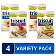 Triscuit Whole Grain Crackers 4 Flavor Variety Pack, 4 Boxes