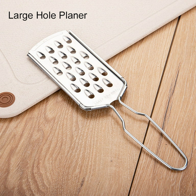 Wooden Handle Stainless Steel Body Cone Shape Grater Potato Shredder Cutter  Portable Cut Grater 