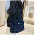 thumbnail image 2 of Bolsos de hombro de mezclilla Bolsos de lona bordados Bolsos de mano Fastoralism Paquetes femeninos Bolso de viaje o de ocio de gran capacidad para mujeres Bolso de libros, 2 of 5