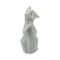 thumbnail image 3 of Sagebrook Home Ceramic 10" Beaded Fake Fox Figurine, Silver, 3 of 5