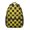Yellow and Black, variant on Gray and White Checkered Pattern Backpack for School, Cute School Bag with Adjustable Shoulder Straps and Padded Back, 15.3"x11"x6.7"