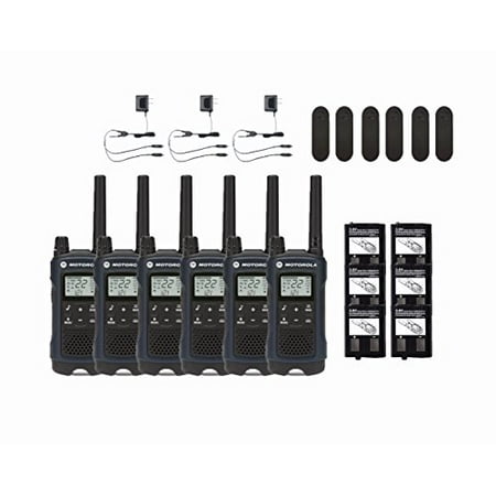 Hands Free Emergency Speakerphone - Motorola Talkabout T460 Two-Way Radios / Walkie Talkies 6-PACK