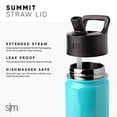 thumbnail image 3 of Botella de agua Simple Modern Summit Kids con tapa de pajita aislante, 3 of 8