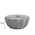thumbnail image 5 of Marble White Round Outdoor Coffee Table, Magnesium Oxide (Cement), 5 of 11