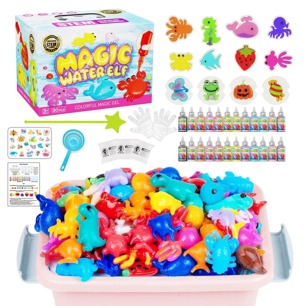 Kit de juguetes acuáticos JKGIFTS Magic Water Fairy Gel con 12 geles y 12 moldes