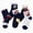 H117-Navy, variant on TOWED22 Toddler Boy Girl Socks with Grips 5 Pairs Kids Anti Slip Cotton Crew Socks for Boys 0-13 Years(Navy,6-8 Y)